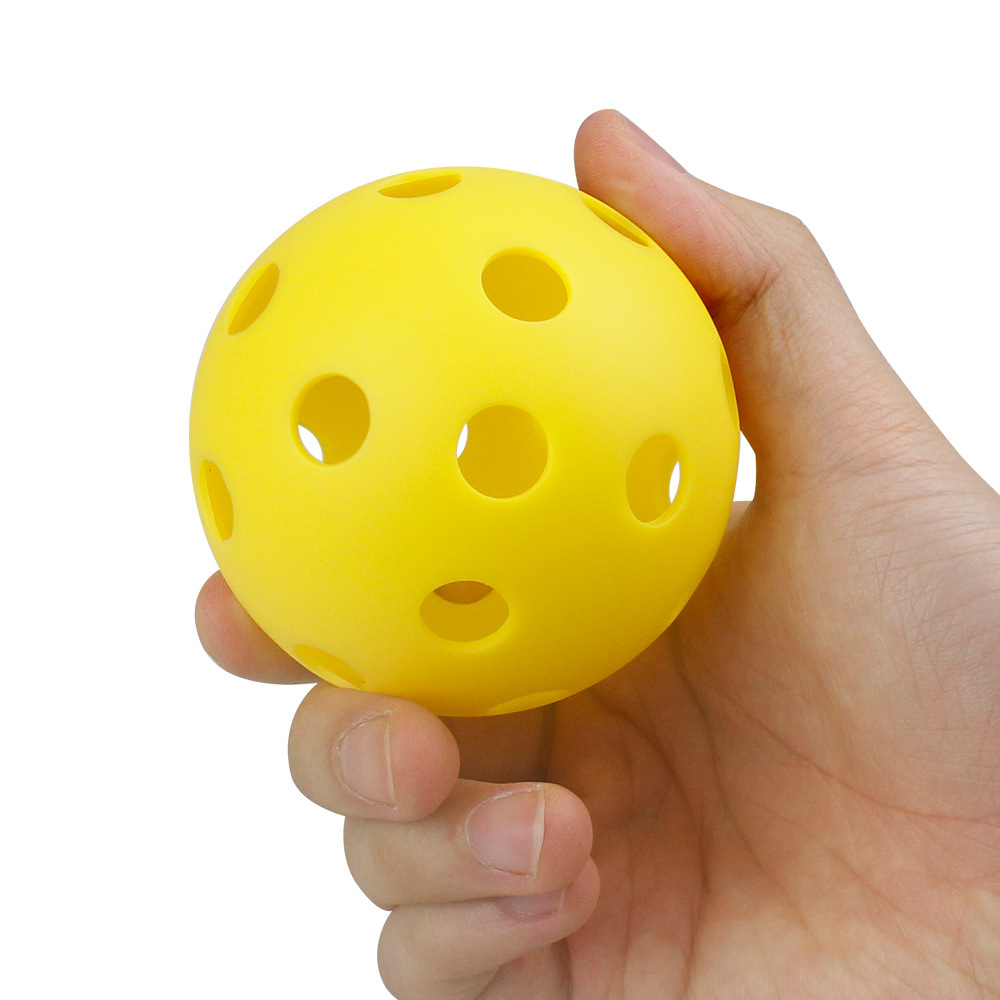 6 Packs 26 Holes Indoor Pickleball Balls For Indoor Court Yellow-6